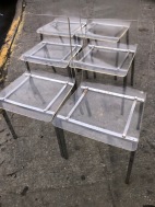 SIX LUCITE CHAIRS $600