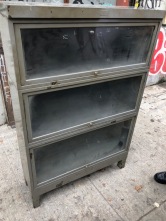 METAL INDUSTRIAL BARRISTER BOOK CASE