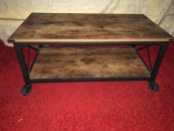 INDUSTRIAL COFFEE TABLE CART