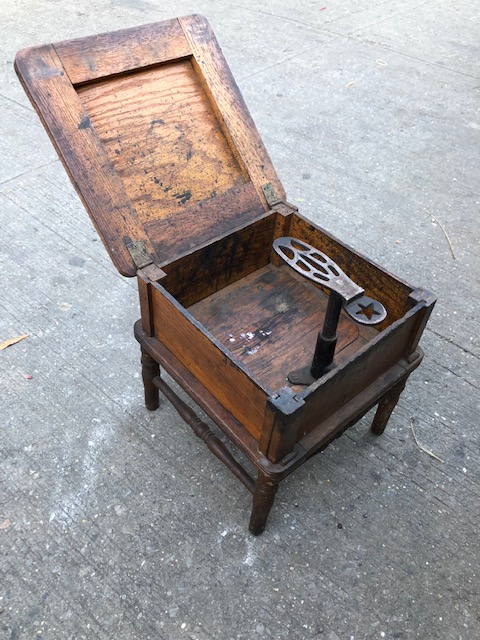 old fashioned shoe shine box