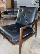 MID CENTURY LOUNGE CHAIR WITH CUSHIONS